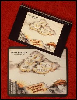 WriterSideUp-Notebook&Mousepad